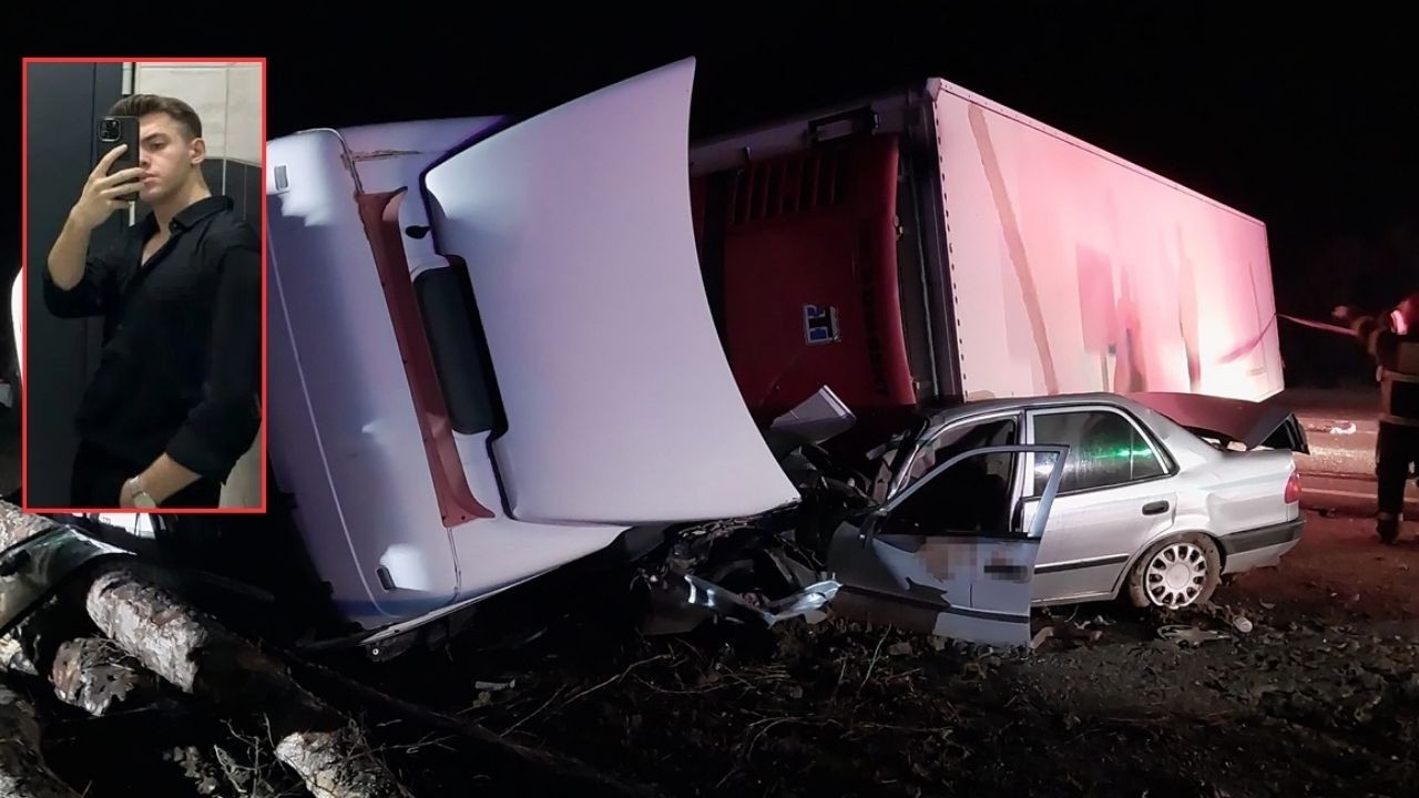 Kütahya'da TIR Dehşeti: Otomobilin Üzerine Devrildi, Baba Yaralandı, Oğlu Öldü - Anbean Kamerada